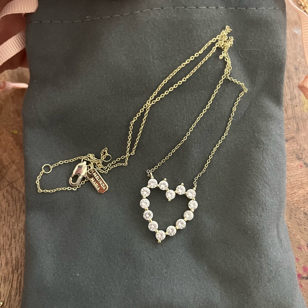 Melinda Maria She's an Icon Baby Heart Necklace